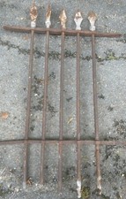 Grille de Défense Protection XVIIIeme Fer Forgé 130x85cm Château Haute Époque