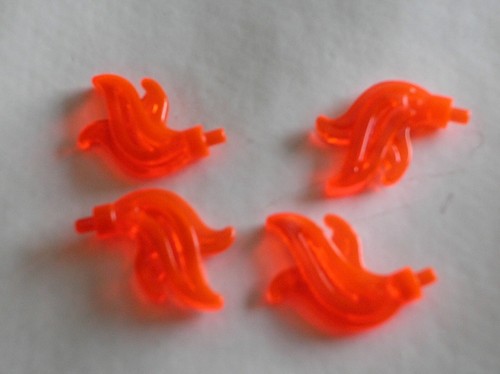 Lego trneonorange plume - x,