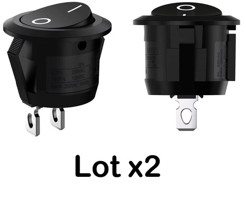 Lot interrupteurs rond - lot, 2