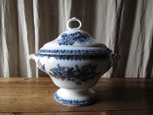 Soupière ancienne faience - en,