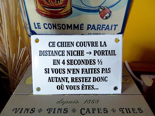Plaque émaillée bombée - , ce