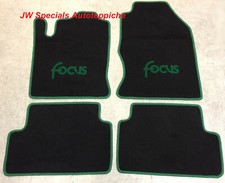 Tapis de Voiture Sol Ford Focus 1 MK1 Noir Vert 1998-2005 4teilig Produit Neuf