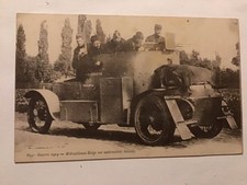 Cpa Guerre 1914 Mitrailleuse Belge Sur Automobile Blindée 