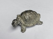 magnifique tortue miniature en étain véritable , collection, turtle  S10