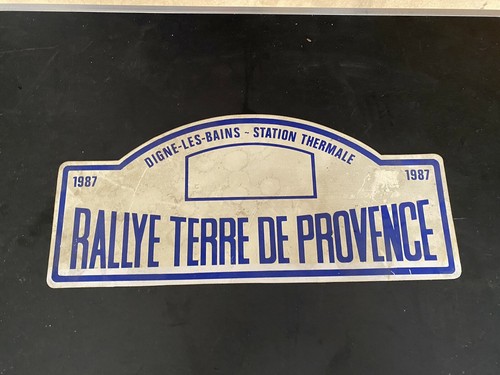 Plaque rallye terre - plaque,