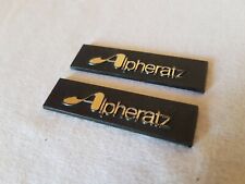 2 x logos Alpheratz noirs vintage originaux