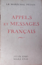 Maréchal PETAIN  appels et