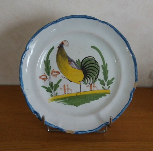 Assiette ancienne faïence - ancienne, de
