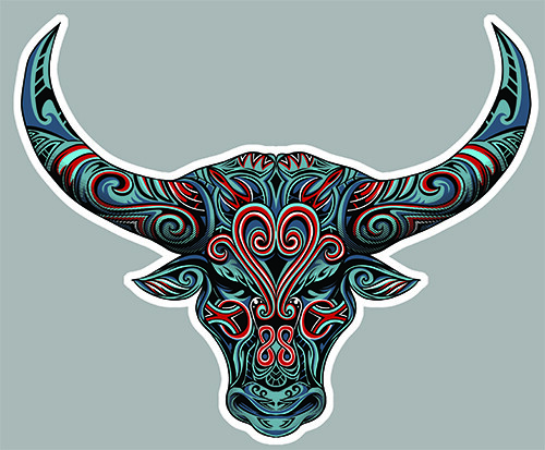 Taureau bull head dragon japon - taureau,