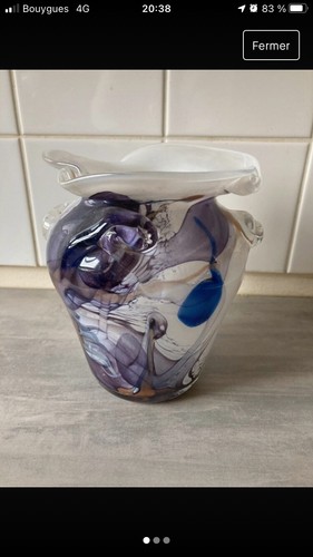 Vase vintage verre maure - vintage,