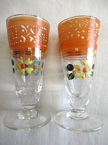 Verres liqueur emailles à - 2,