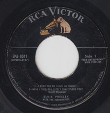 50s ELVIS PRESLEY EP 45~I NEED