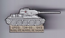 RARE PINS PIN'S .. ARMEE ARMY CHAR TANK BLINDE T34 URSS 1943 WW 2 SAUMUR 49 ~FY