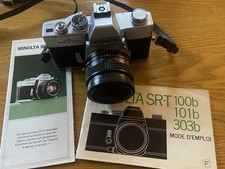 Appareil photo 35mm Minolta SRT 101B avec objectif MC Rokkor - 1 : 1.7 f= 50mm