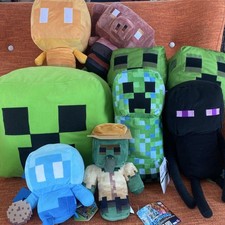 Lot de 9 coussins en peluche Minecraft vente ensemble Ender Man Creeper villa...