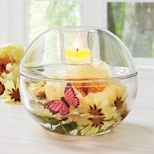 "PARTYLITE  PORTE   LAMPIONS  GLOBE   CLEARLY  CREATIVE   " PARTYLITE