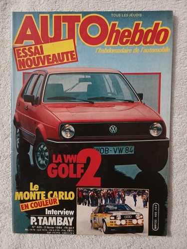 Auto hebdo 405 - hebdo, 2/2/1984