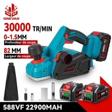 Raboteuse Électrique Rabot Sans Fil largeur 82 mm pour batterie Makita Li-ion 
