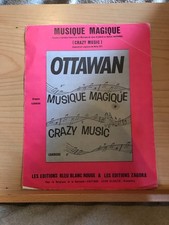 Ottawan Musique Magique / Crazy Music partition chant piano Bleu Blanc Rouge