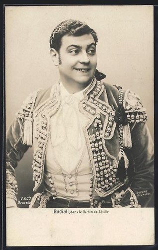 Carte postale chanteur