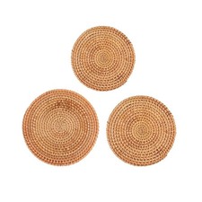 Napperons ronds en rotin