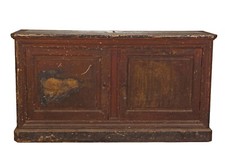 Ancien Grand Buffet Partie Basse de Bibliothèque de Collège Classe Science XIXe