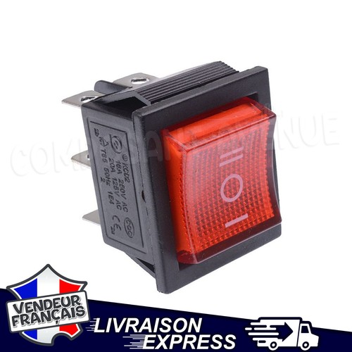 Interrupteur bascule rouge - interrupteur,