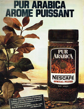 Publicité Advertising 0424  1981   café Nescafé soluble pur arabica