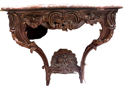 Console louis bois - xv, en