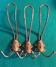 3 Crochets Porte Manteau Vintage