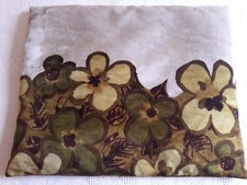 Coussin plat velours imprimé 48X60cm VINTAGE 70 Velvet cushion