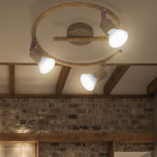 Rondellstrahler Plafonnier LED Trois Flexible Spots Métal Rust Couleur H 15 CM