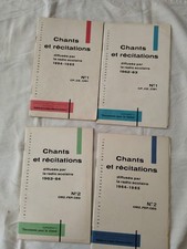 LIVRES- RECUEIL DES CHANTS DIFFUSES PAR LA RADIO SCOLAIRE  1962-1965