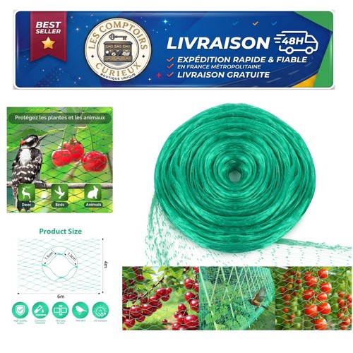 Filet anti oiseaux 4x6m - filet,
