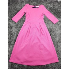Robe Rose Boden Femme UK 8P Ajustée Et Évasée Plissée Pour Le Travail