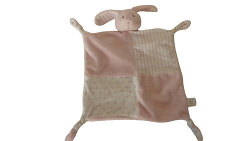 Doudou lapin plat rose s - doudou,