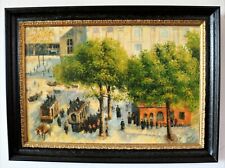 Peinture impressionniste copie « Place du théâtre, printemps » de Camille Pis...