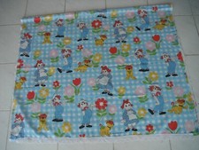 DRAP PLAT BOBBS-MERRILLENFANT  COTON  112 X 170 CM COLLECTOR 1978