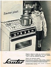 PUBLICITE ADVERSTISING  1964   SAUTER   gazinière