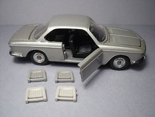 1/43  SOLIDO  BMW  2000 CS   6 DOSSIERS DE SIEGE  A  PEINDRE  VROOM  ACCESSORIES