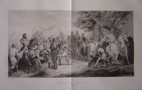 Grande gravure bataille - de,