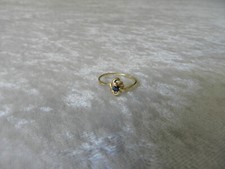 Jolie bague alliance en or massif 18 carats et Saphir taille : 54