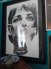 Peintures tableaux figuration narrative encadré valeur estimée Drouot 800 a 1200