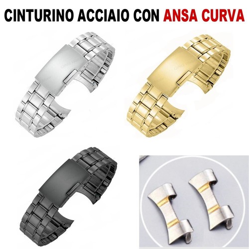 Bracelet montre acier - bracelet, courbe