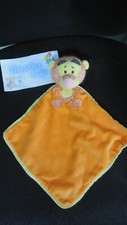 doudou plat Tigrou orange jaune tête tricoté laine DISNEY NICOTOY