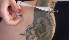 1 Porte Jarretelle à l'unité clip amovible détachable élastique blanc métal