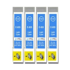 4 Cyan Clair Cartouches