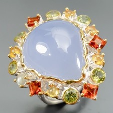 Bijoux 23 ct Bague Calcédoine