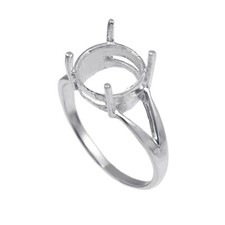 Bague semi monture sertie de