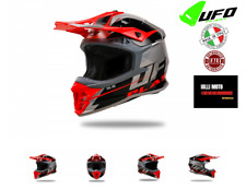 Casque Moto UFO Intrepid Pour Motocross Enduro Motard ATV Gris/Rouge